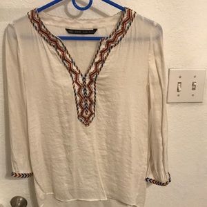 Zara Basic tunic shirt